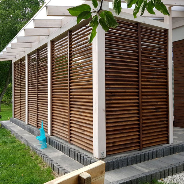 Ażurowe przesłony tarasu